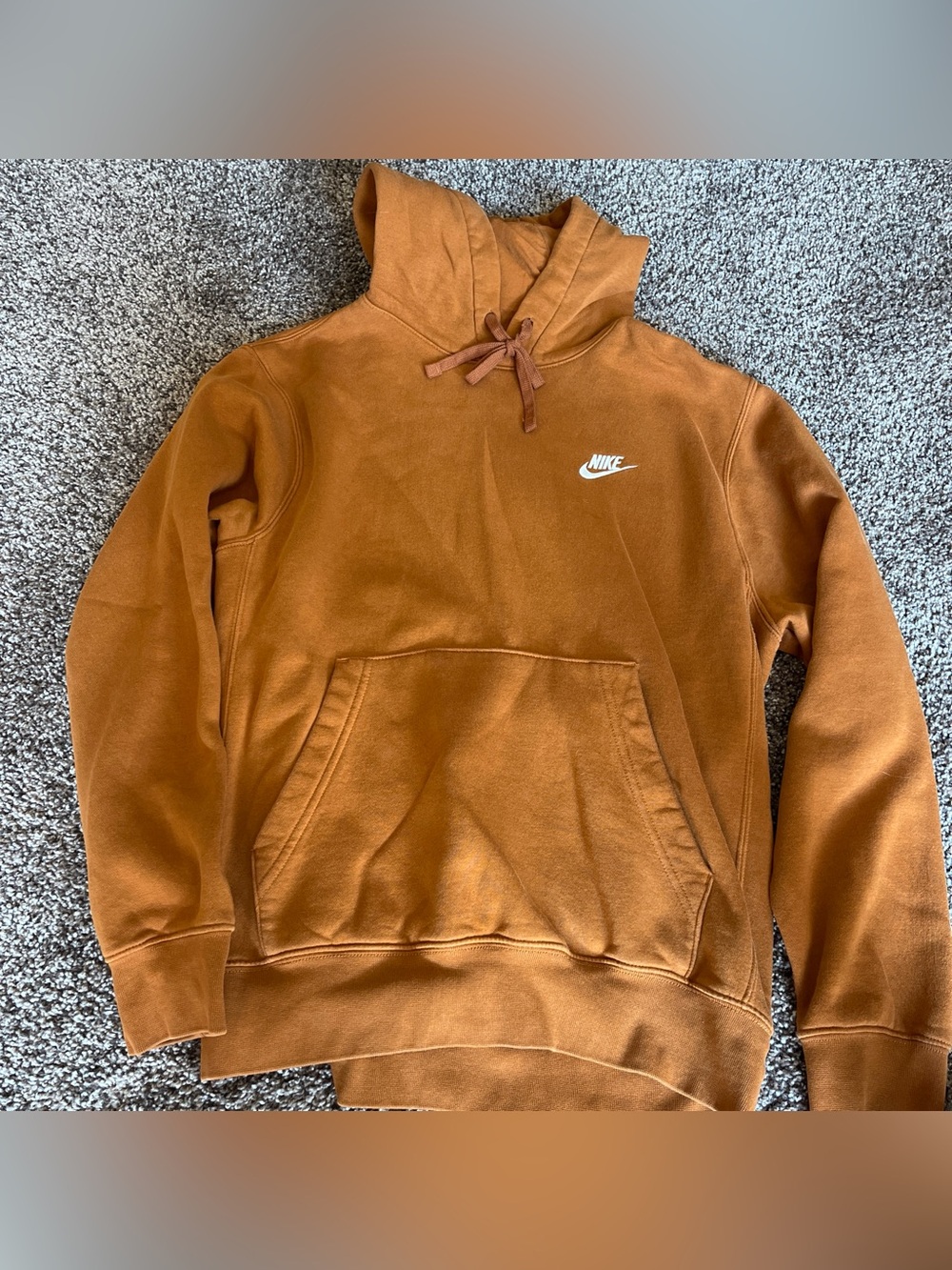 Nike Hooded Sweatshirt - Rust Orange